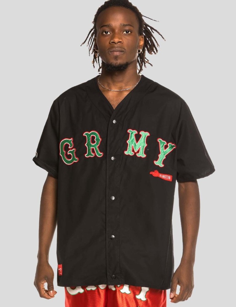Camisa GRIMEY the loot baseball shirt black